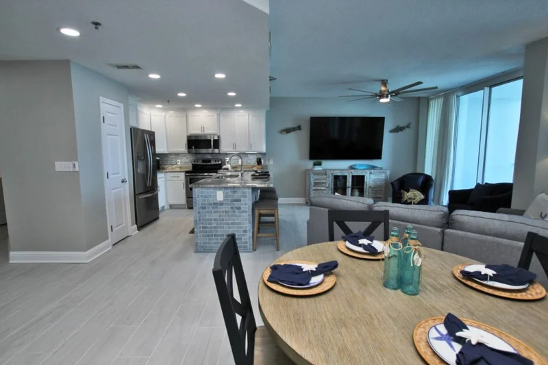Before and after coastal condo remodeling near Gulf Shores, Alabama